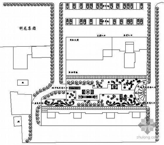 娱乐场所平面图设计方案资料下载-[内蒙古]某公共娱乐场所环境景观设计平面图
