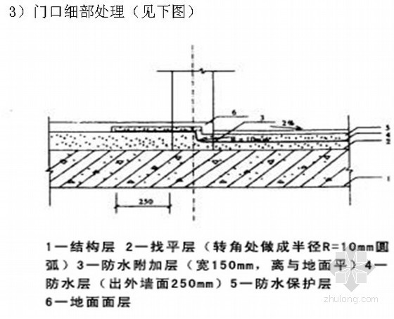 卫生间聚氨酯防水涂料施工技术交底(节点详图)- 