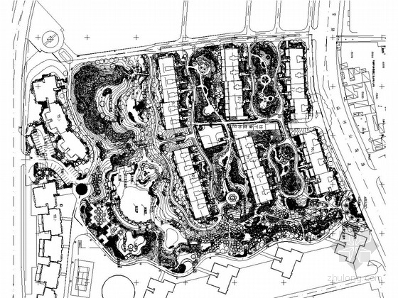 杭州居住小区cad资料下载-[杭州]高档经典住宅小区景观设计施工图（含Word文档）