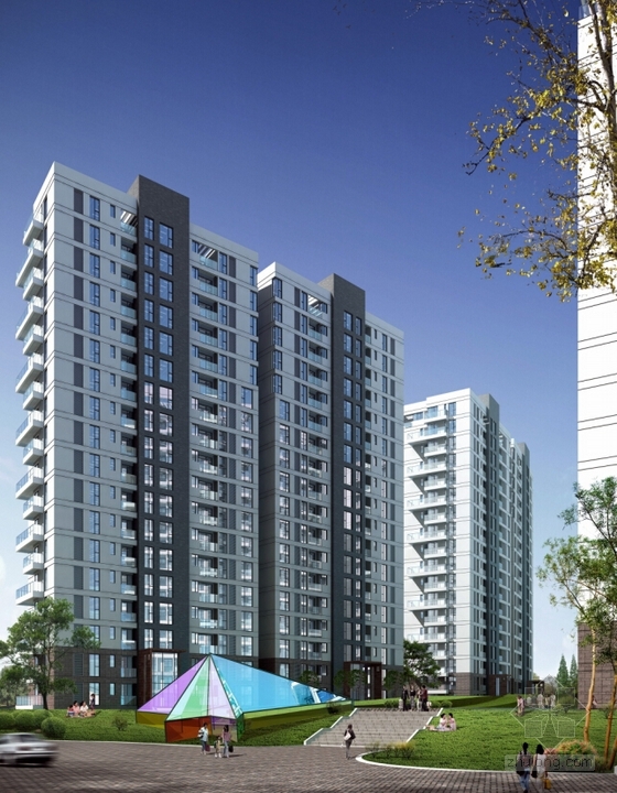 [安徽]高层现代简约风格住宅区规划设计方案文本