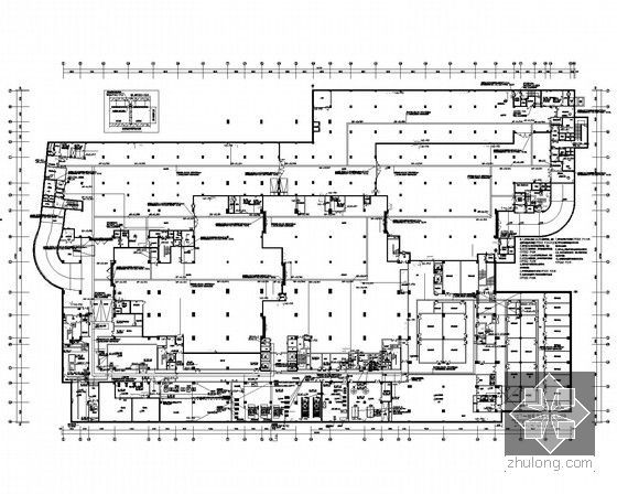 [浙江]一类高层高级酒店强电施工图60张（甲级设计院）-地下一层电力平面图