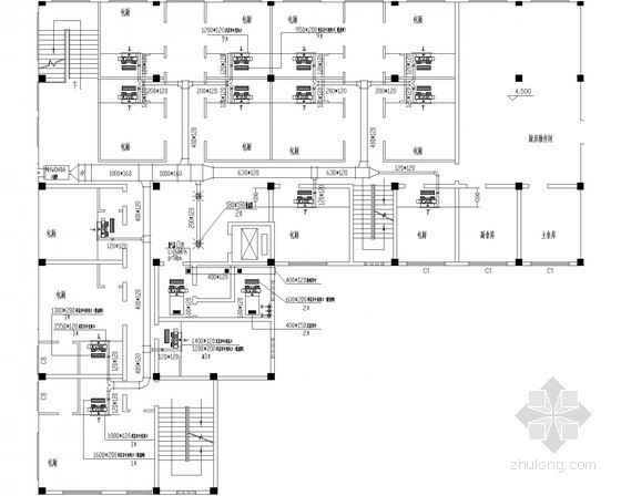 建筑施工图设计宾馆资料下载-三层酒店建筑空调系统设计施工图
