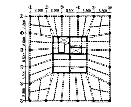 核心筒预制资料下载-超高层钢管混凝土柱框架一核心筒结构的抗震设计论文