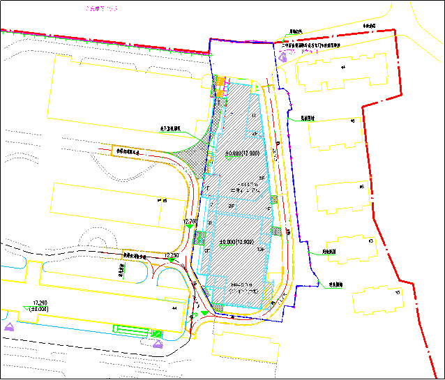 [珠海]高层学生宿舍楼工程含地下室技术标（251页，含多张附图）-项目总平面图
