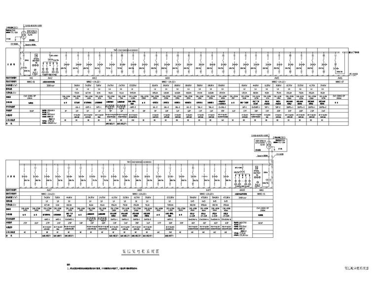 30层商住楼高低压配电系统图-低压配电柜系统图
