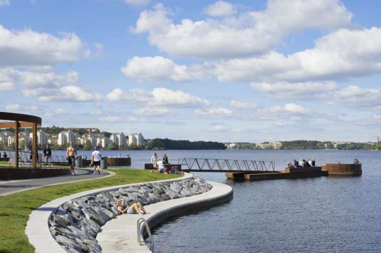 瑞典斯德哥尔摩带状滨水码头公园-9