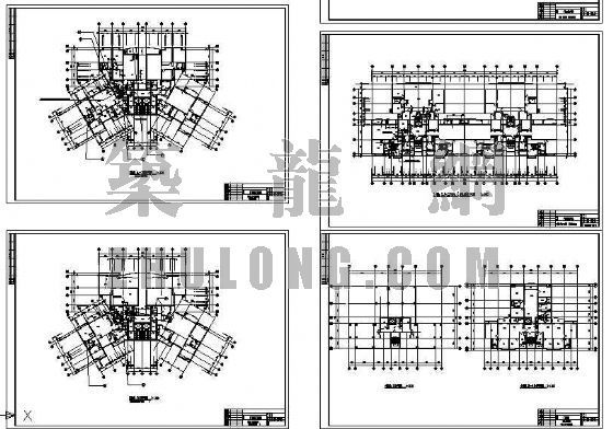 广东高层住宅平面资料下载-4栋24-30高层住宅平面