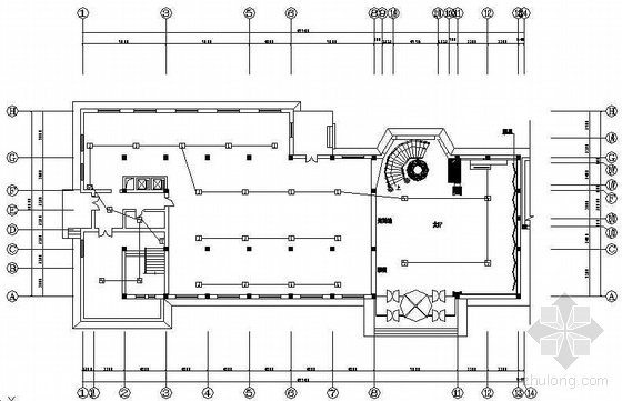 高端洗浴中心设计图纸资料下载-某餐饮中心消防设计图纸