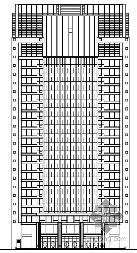综合办公公寓建筑资料下载-[石家庄市]某二十六层商业公寓办公综合大厦建筑施工图