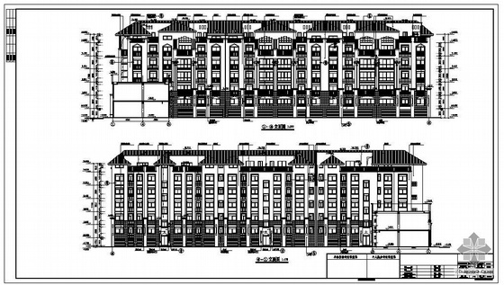 砖木结构农村住宅建筑资料下载-抚顺某5层框架住宅建筑结构设计图