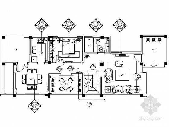 保利康桥示范单位资料下载-[成都]泰式风格别墅示范单位施工图