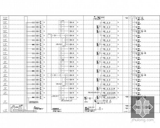 [上海]大型高层小区改造电气施工图纸-弱电系统图