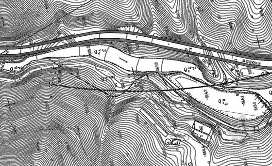 干线高速公路高架桥工程地质初勘报告-高架桥平面图 