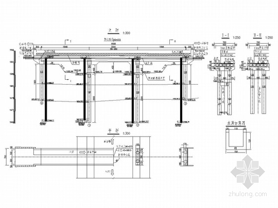 4孔10米空心板桥资料下载-3-20m预应力砼连续空心板桥设计套图（55张）