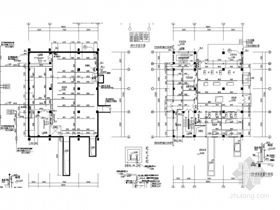 三层车间施工图资料下载-[湖南]饲料厂车间及科技综合楼给排水消防施工图