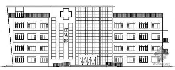 医院建筑施工图节点资料下载-某医院四层病房楼的建筑施工图