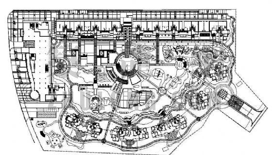 贝尔高林小区cad资料下载-贝尔高林-某小区平面图