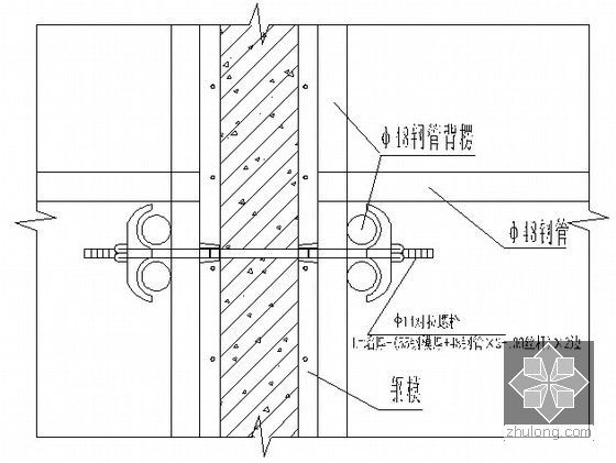 [四川]市政道路工程投标施工组织设计195页（道路 排水 路灯 绿化）-砼挡土墙设置对拉螺栓