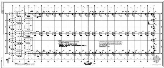 浙江框排架施工图资料下载-某框排架厂房结构设计图