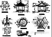 cad蘑菇亭资料下载-三种花架两种亭施工图集
