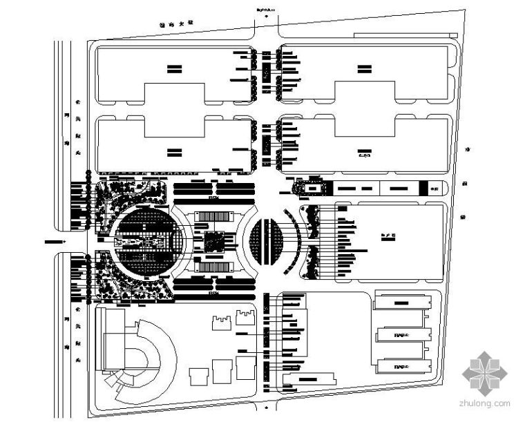 园区设计图资料下载-南京某工业产业园区绿化设计图