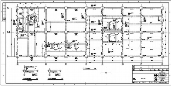 新疆某三层框架氯气液化厂房结构设计图- 
