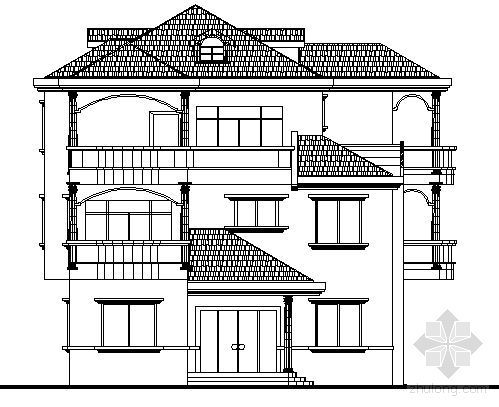 万科别墅建筑结构方案图资料下载-某三层别墅建筑结构方案图