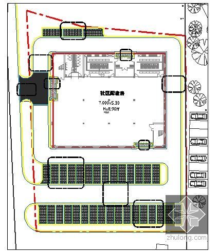 [浙江]大型安置房项目室外绿化景观工程预算书(含施工图纸)-索引总平面图