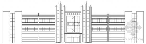 三层现代研发楼效果图资料下载-某厂区三层综合楼建筑方案图（有效果图）