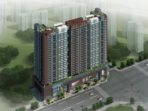 9层住宅3层商业综合楼资料下载-[深圳]某三十层商业综合楼设计方案文本（含CAD）