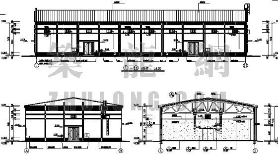 粮食仓储设计资料下载-某粮食仓房屋架设计图