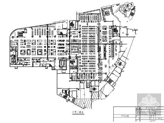 超市平面布置CAD图纸资料下载-[山东]泰安某商场改造平面布置图