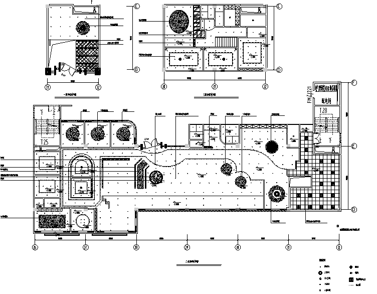 餐厅吊顶设计设计资料下载-30套咖啡厅西餐厅设计方案CAD图纸