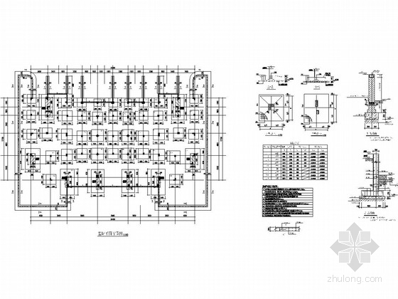 异形建筑建筑施工图资料下载-三层异形柱框架轻质墙结构住宅结构施工图