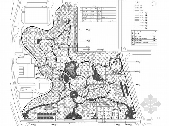 城市公园平面图dwg资料下载-[湖南]城市娱乐休闲公园景观设计施工图