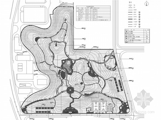 公园景观总平面图DWG资料下载-[湖南]城市娱乐休闲公园景观设计施工图