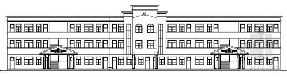 三层教学楼建筑平面图资料下载-[安徽]某小学三层教学楼建筑扩初图