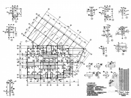 安徽部分框支剪力墙资料下载-[浙江]地上18层剪力墙结构住宅楼地上部分结构施工图