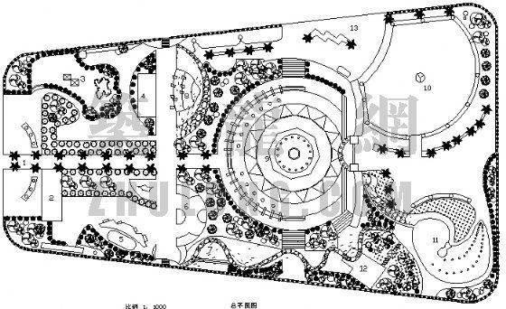 街头公园方案设计资料下载-望龙公园方案设计