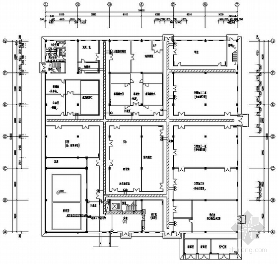 研发中心装修图纸资料下载-某研发中心弱电施工图纸