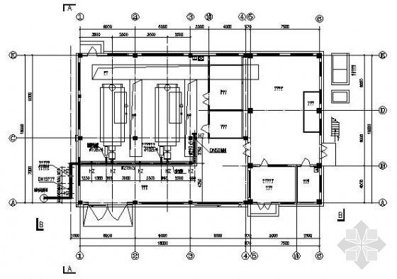 燃气管道锅炉房设计施工图资料下载-某工厂锅炉房燃气管道设计图