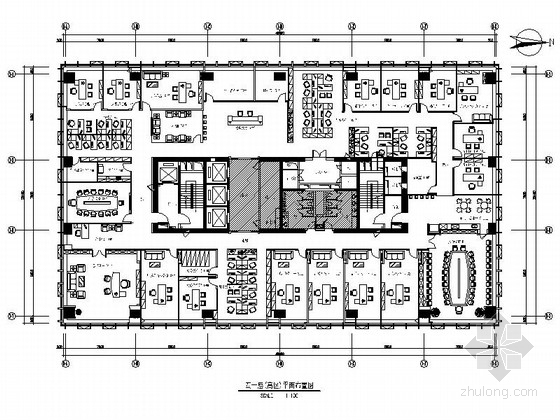 现代综合会议室资料下载-[深圳]现代综合型投资集团办公楼室内装修施工图