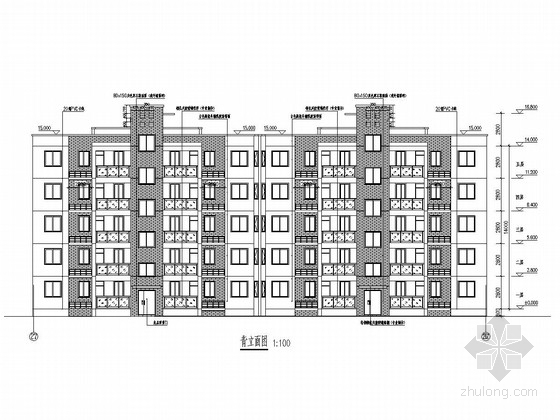2层住房建筑结构资料下载-[安徽]五层异形柱框架结构保障性住房结构施工图（含建筑施工图）