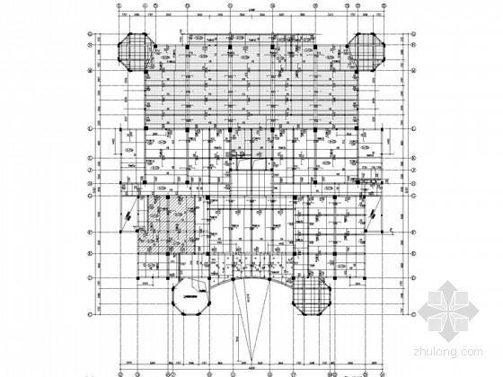 二层楼建筑结施工图资料下载-[哈尔滨]四层框架综合楼结构施工图(桩基础)