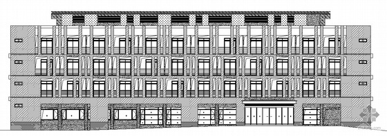 速写鸟瞰建筑效果图资料下载-某四层办公建筑、结构施工图（带透视及鸟瞰效果图）