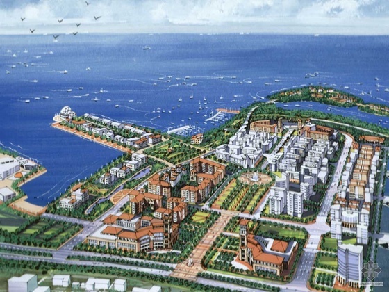 宁波外滩大桥CAD资料下载-[海口九栈桥]外滩控制性规划和城市设计（竞赛）-美国某设计公司DP