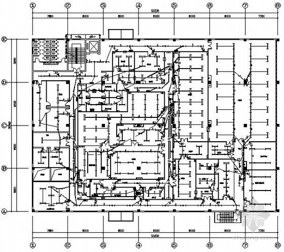 生产工厂平面布置图资料下载-工厂生产车间电气施工图纸