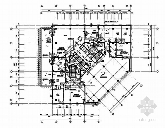 建筑施工图住宅底层平面图资料下载-十四层平面图(F10建筑施工图)