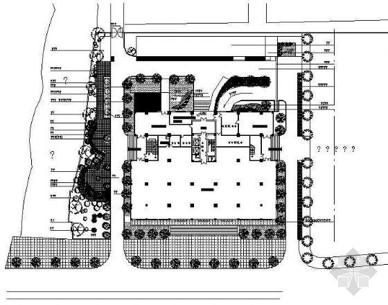 小区广场园林施工图资料下载-大厦广场全套园林施工图纸