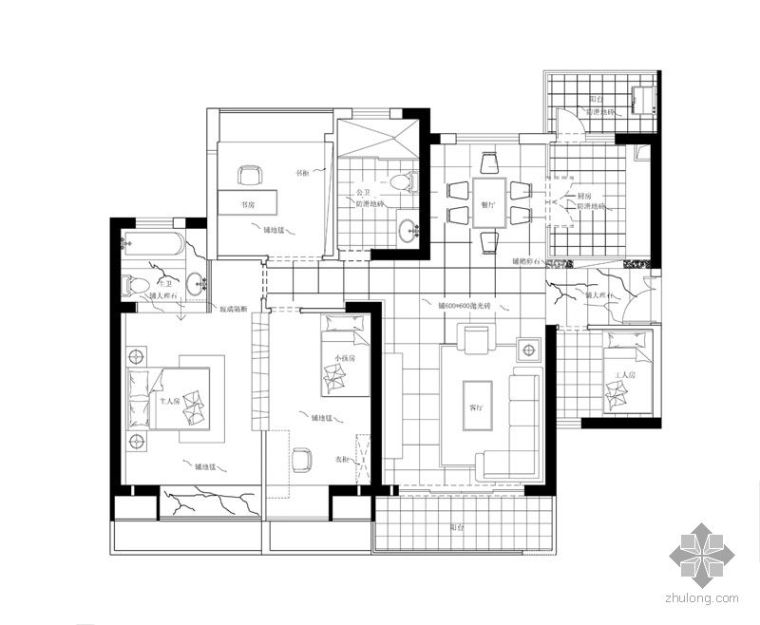 白色住宅装修设计资料下载-深圳白色风格设计图赏析